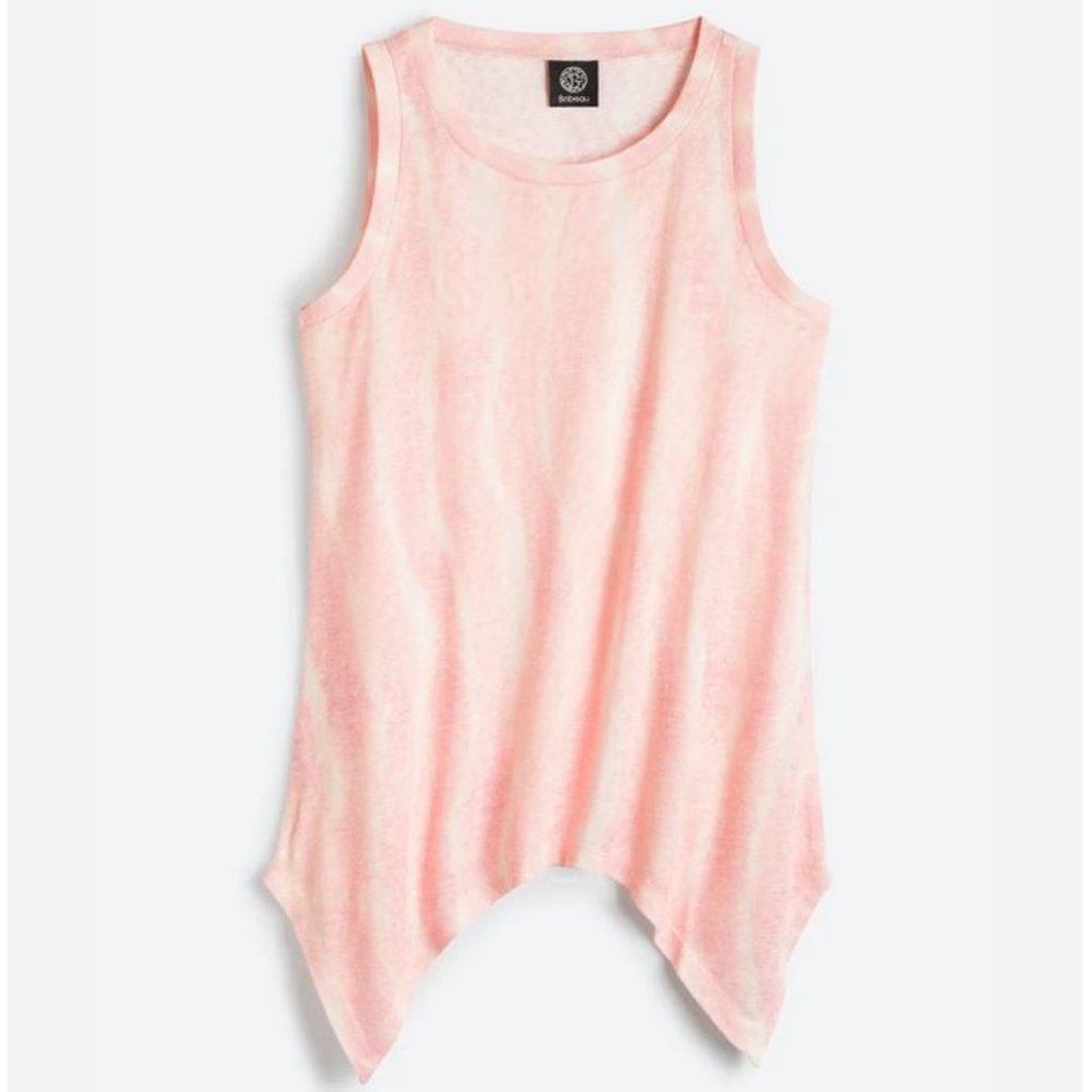 NWT Bobeau Pink Peach Tie Dye Tank Top Sz. XL